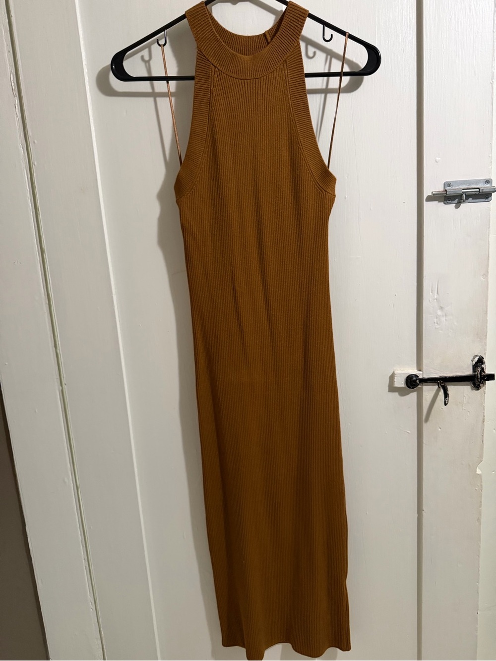 Old Navy Ribbed Sleeveless Maxi Dress - Camel Brown